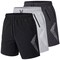 Men's 3-Pack Performance Training Shorts With Zipper Pockets (Sizes, S to 2XL)